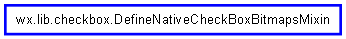Inheritance diagram of DefineNativeCheckBoxBitmapsMixin